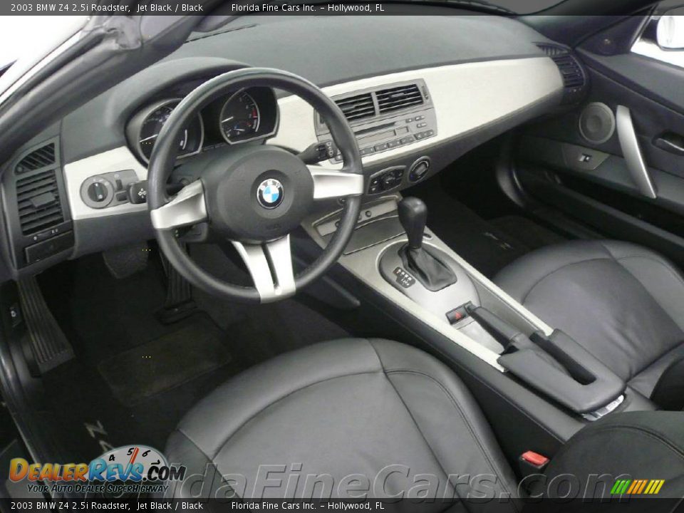 2003 BMW Z4 2.5i Roadster Jet Black / Black Photo #12