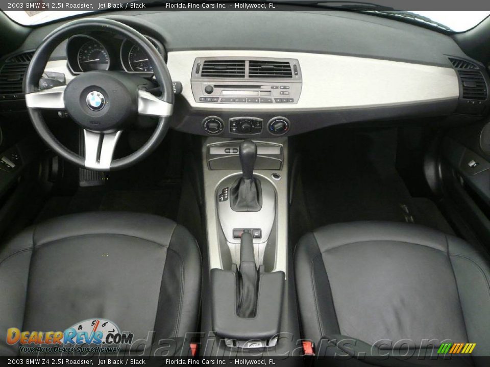 2003 BMW Z4 2.5i Roadster Jet Black / Black Photo #14