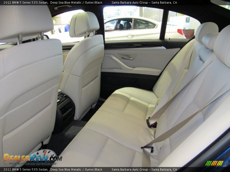 2012 BMW 5 Series 535i Sedan Deep Sea Blue Metallic / Oyster/Black Photo #8