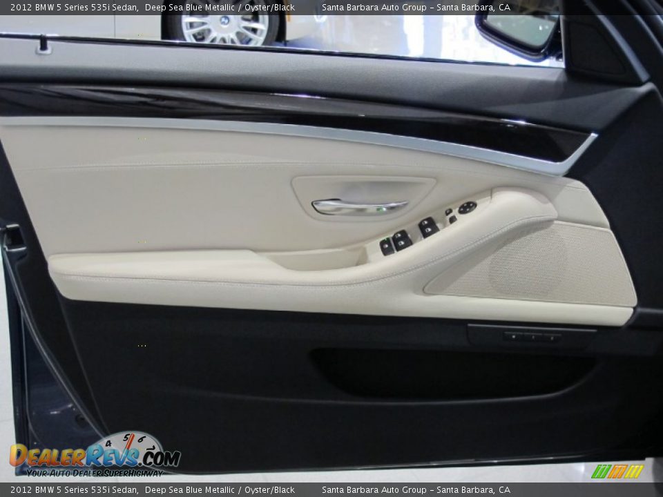 2012 BMW 5 Series 535i Sedan Deep Sea Blue Metallic / Oyster/Black Photo #11