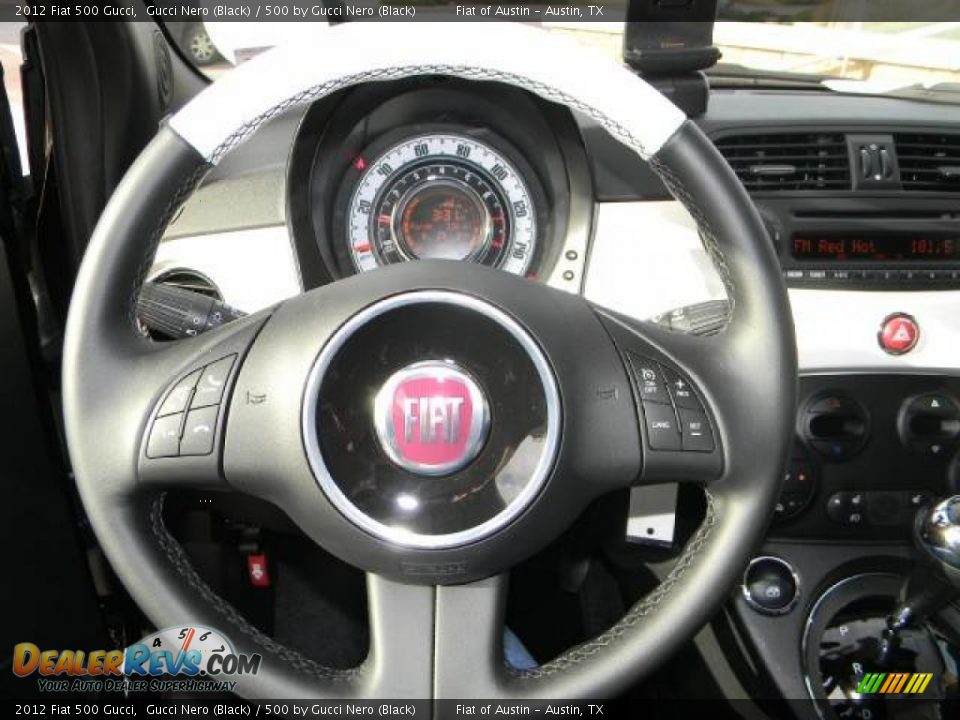 2012 Fiat 500 Gucci Steering Wheel Photo #30