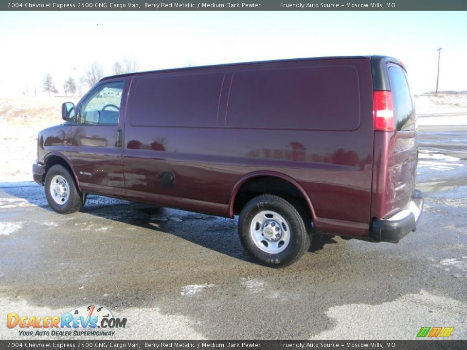 Berry Red Metallic 2004 Chevrolet Express 2500 CNG Cargo Van Photo #3