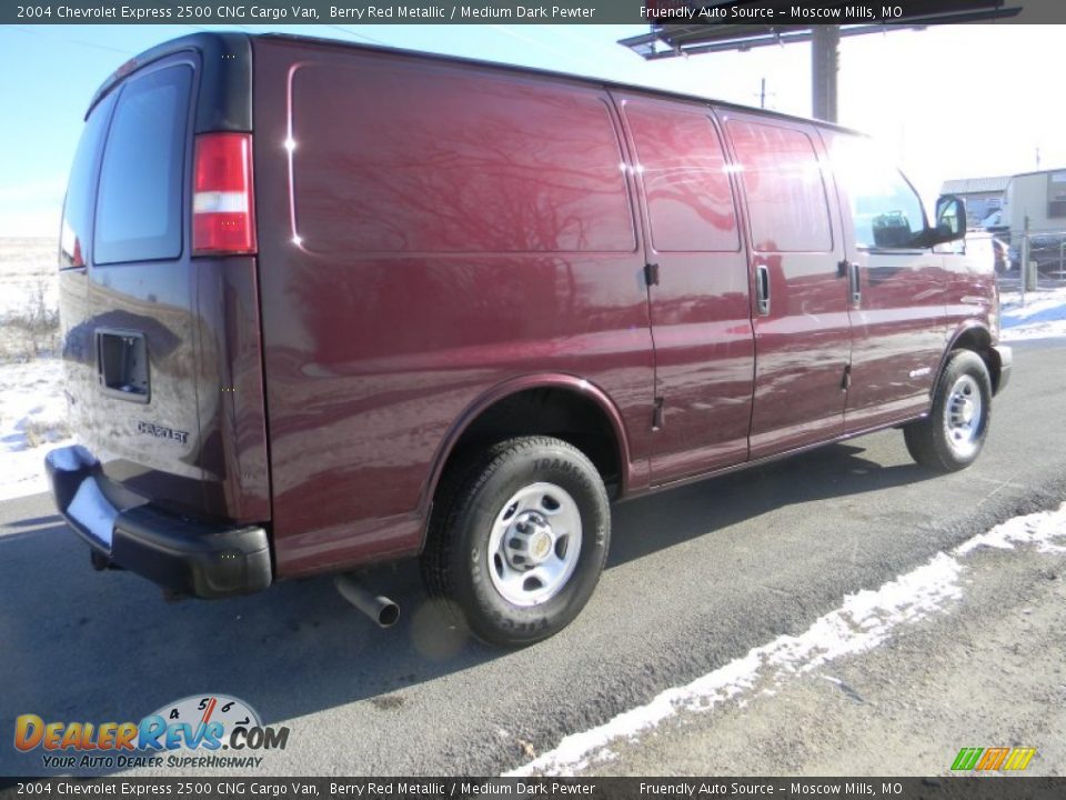 Berry Red Metallic 2004 Chevrolet Express 2500 CNG Cargo Van Photo #5