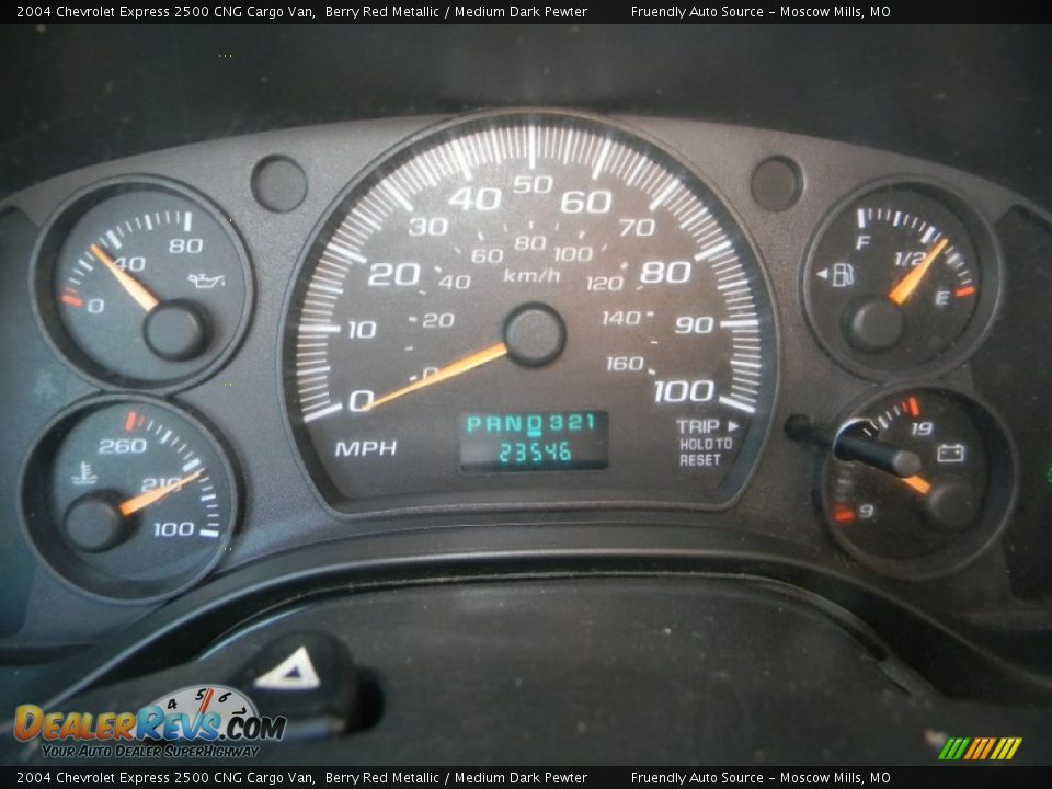 2004 Chevrolet Express 2500 CNG Cargo Van Gauges Photo #6