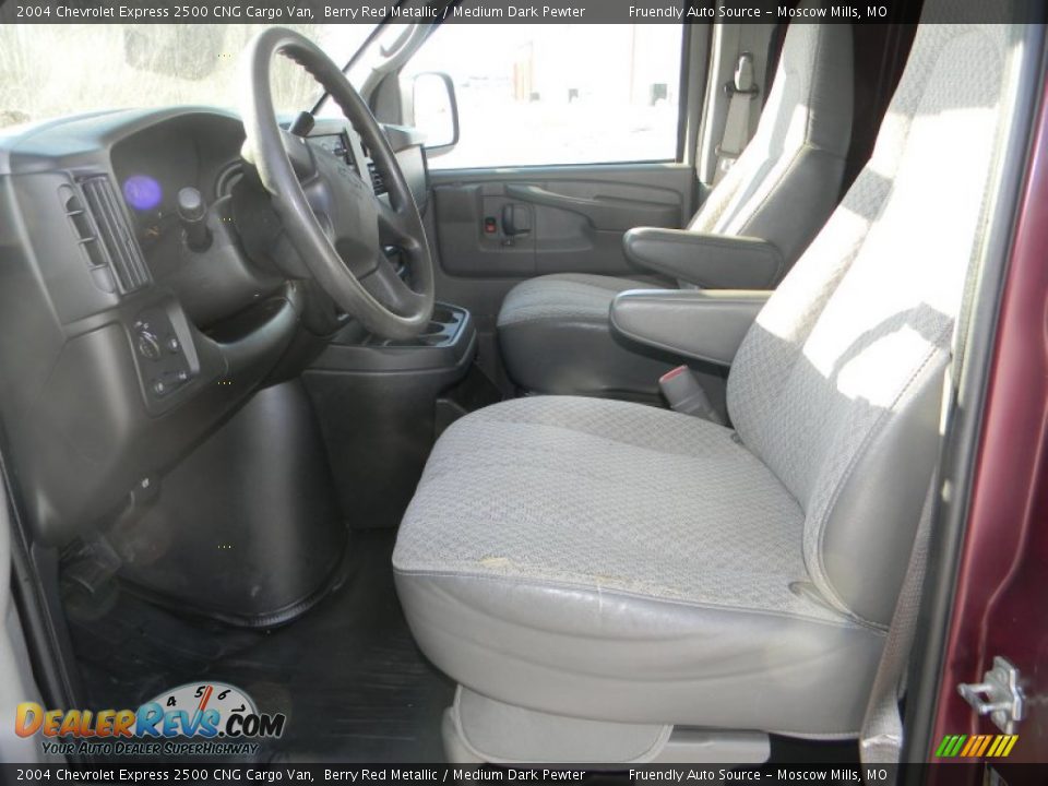 Medium Dark Pewter Interior - 2004 Chevrolet Express 2500 CNG Cargo Van Photo #8