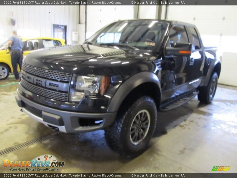 2010 Ford F150 SVT Raptor SuperCab 4x4 Tuxedo Black / Raptor Black/Orange Photo #5