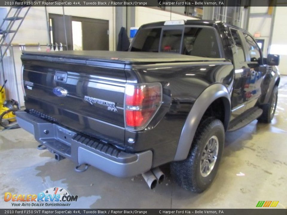 2010 Ford F150 SVT Raptor SuperCab 4x4 Tuxedo Black / Raptor Black/Orange Photo #7