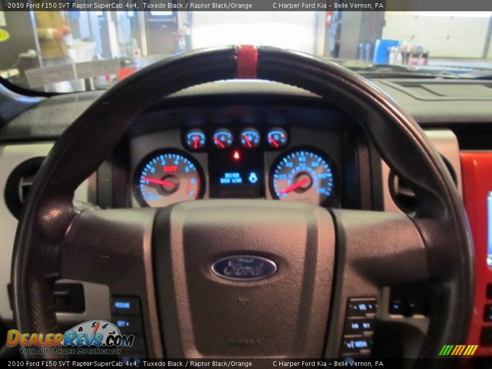 2010 Ford F150 SVT Raptor SuperCab 4x4 Tuxedo Black / Raptor Black/Orange Photo #22