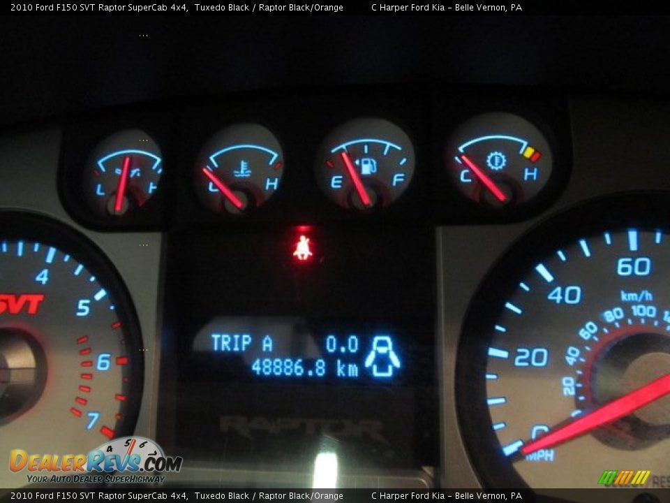 2010 Ford F150 SVT Raptor SuperCab 4x4 Gauges Photo #25