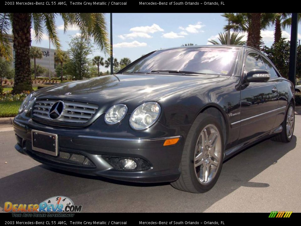 2003 Mercedes-Benz CL 55 AMG Tectite Grey Metallic / Charcoal Photo #2
