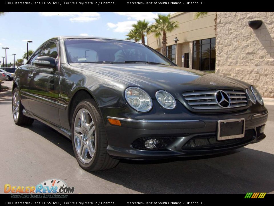 2003 Mercedes-Benz CL 55 AMG Tectite Grey Metallic / Charcoal Photo #4