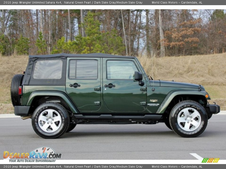 Natural Green Pearl 2010 Jeep Wrangler Unlimited Sahara 4x4 Photo #12