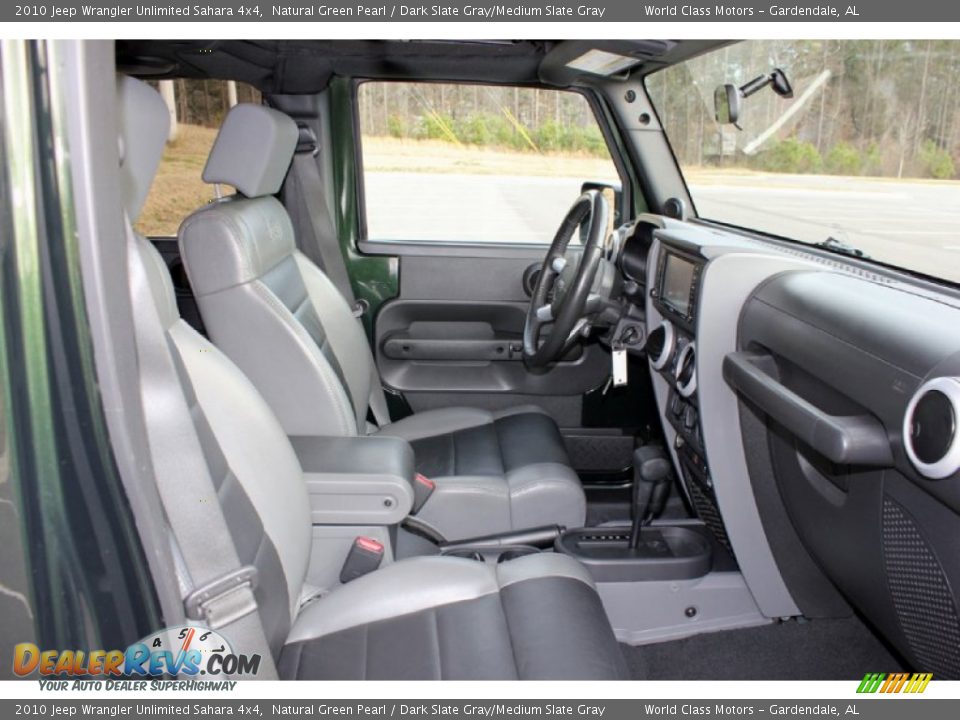 2010 Jeep Wrangler Unlimited Sahara 4x4 Natural Green Pearl / Dark Slate Gray/Medium Slate Gray Photo #26