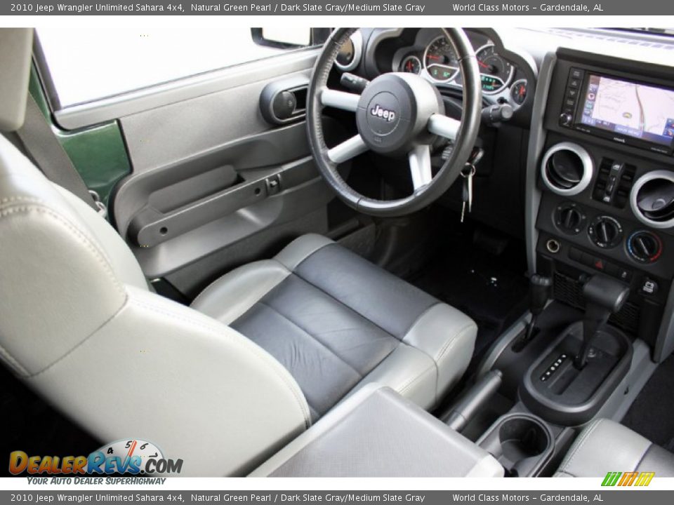 2010 Jeep Wrangler Unlimited Sahara 4x4 Natural Green Pearl / Dark Slate Gray/Medium Slate Gray Photo #29