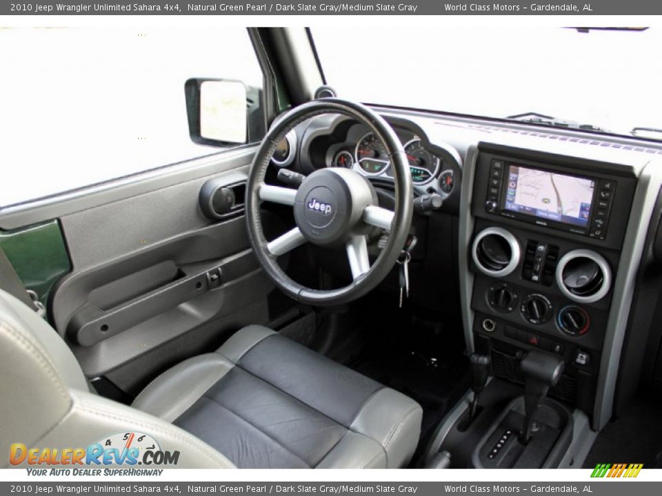 2010 Jeep Wrangler Unlimited Sahara 4x4 Natural Green Pearl / Dark Slate Gray/Medium Slate Gray Photo #30