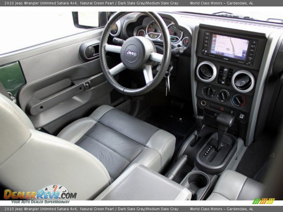 2010 Jeep Wrangler Unlimited Sahara 4x4 Natural Green Pearl / Dark Slate Gray/Medium Slate Gray Photo #31
