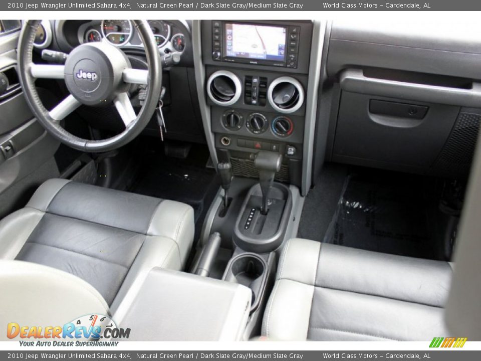 2010 Jeep Wrangler Unlimited Sahara 4x4 Natural Green Pearl / Dark Slate Gray/Medium Slate Gray Photo #34