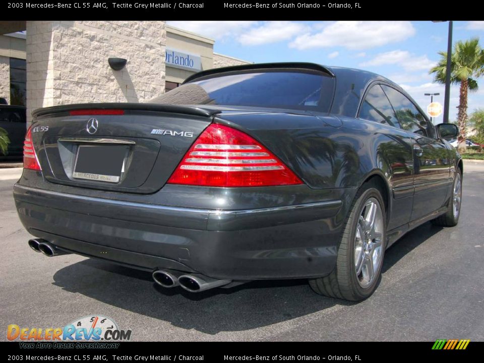 2003 Mercedes-Benz CL 55 AMG Tectite Grey Metallic / Charcoal Photo #6