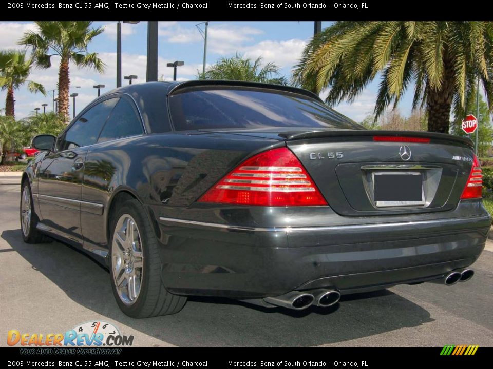2003 Mercedes-Benz CL 55 AMG Tectite Grey Metallic / Charcoal Photo #8