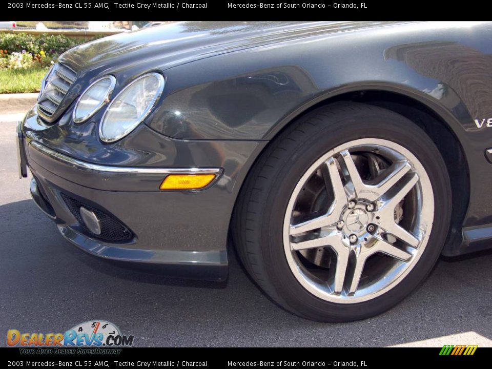 2003 Mercedes-Benz CL 55 AMG Tectite Grey Metallic / Charcoal Photo #9