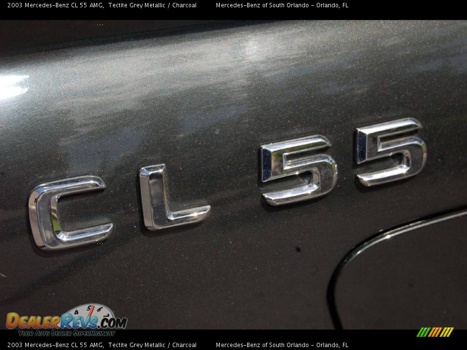 2003 Mercedes-Benz CL 55 AMG Tectite Grey Metallic / Charcoal Photo #11