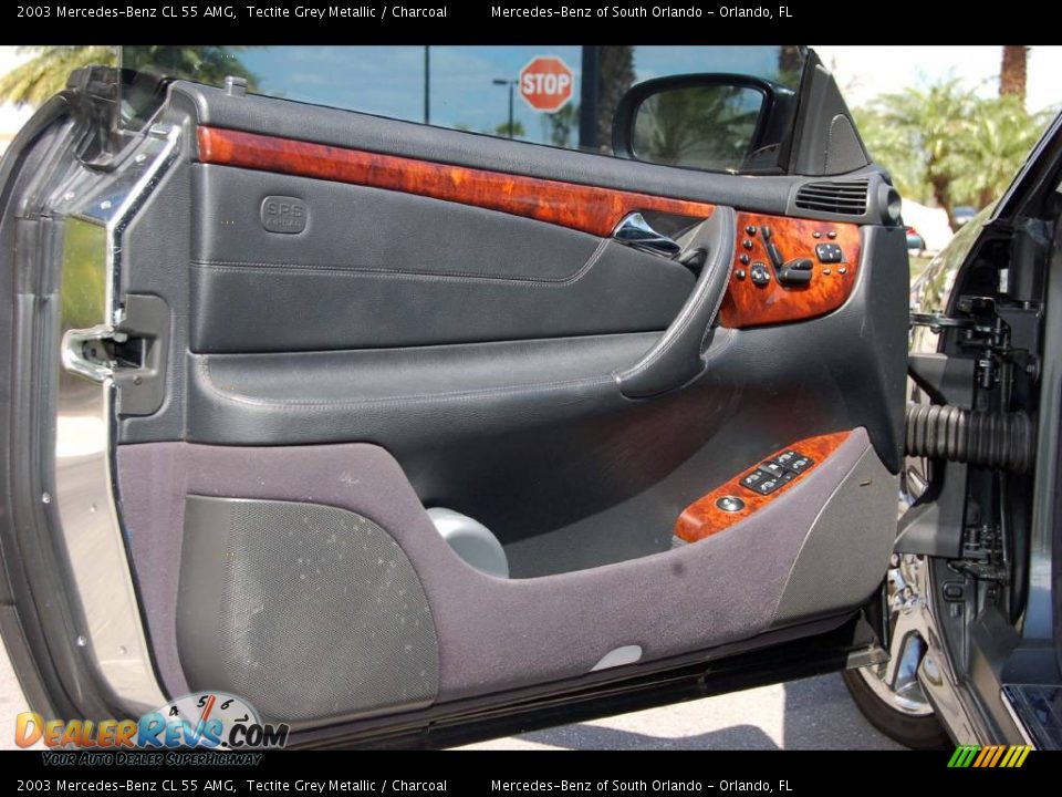 2003 Mercedes-Benz CL 55 AMG Tectite Grey Metallic / Charcoal Photo #13