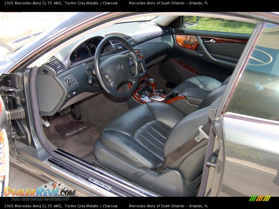 2003 Mercedes-Benz CL 55 AMG Tectite Grey Metallic / Charcoal Photo #14