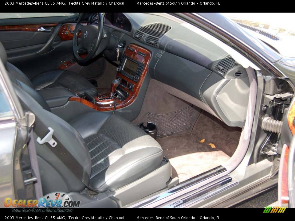 2003 Mercedes-Benz CL 55 AMG Tectite Grey Metallic / Charcoal Photo #16