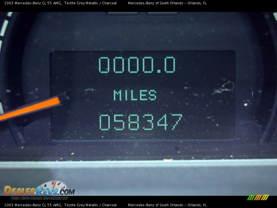 2003 Mercedes-Benz CL 55 AMG Tectite Grey Metallic / Charcoal Photo #18