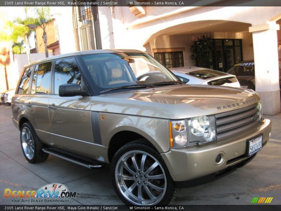 2005 Land Rover Range Rover HSE Maya Gold Metallic / Sand/Jet Photo #1