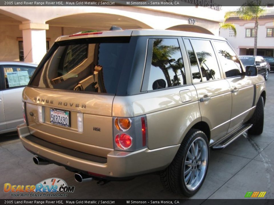 2005 Land Rover Range Rover HSE Maya Gold Metallic / Sand/Jet Photo #2