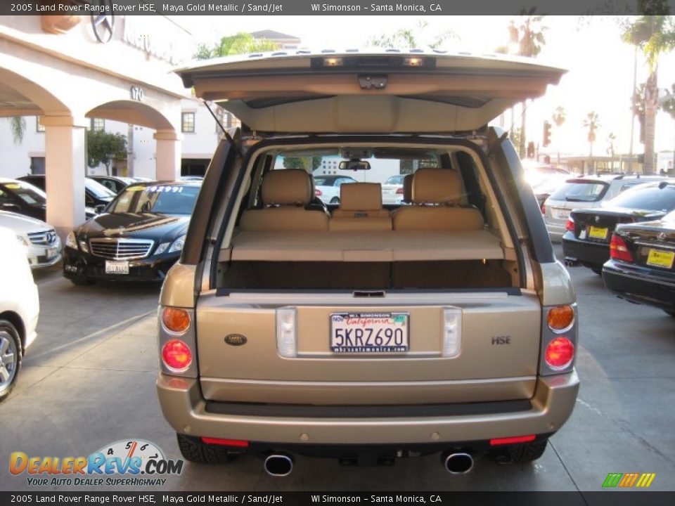 2005 Land Rover Range Rover HSE Maya Gold Metallic / Sand/Jet Photo #4
