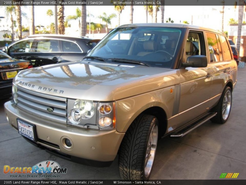 2005 Land Rover Range Rover HSE Maya Gold Metallic / Sand/Jet Photo #7