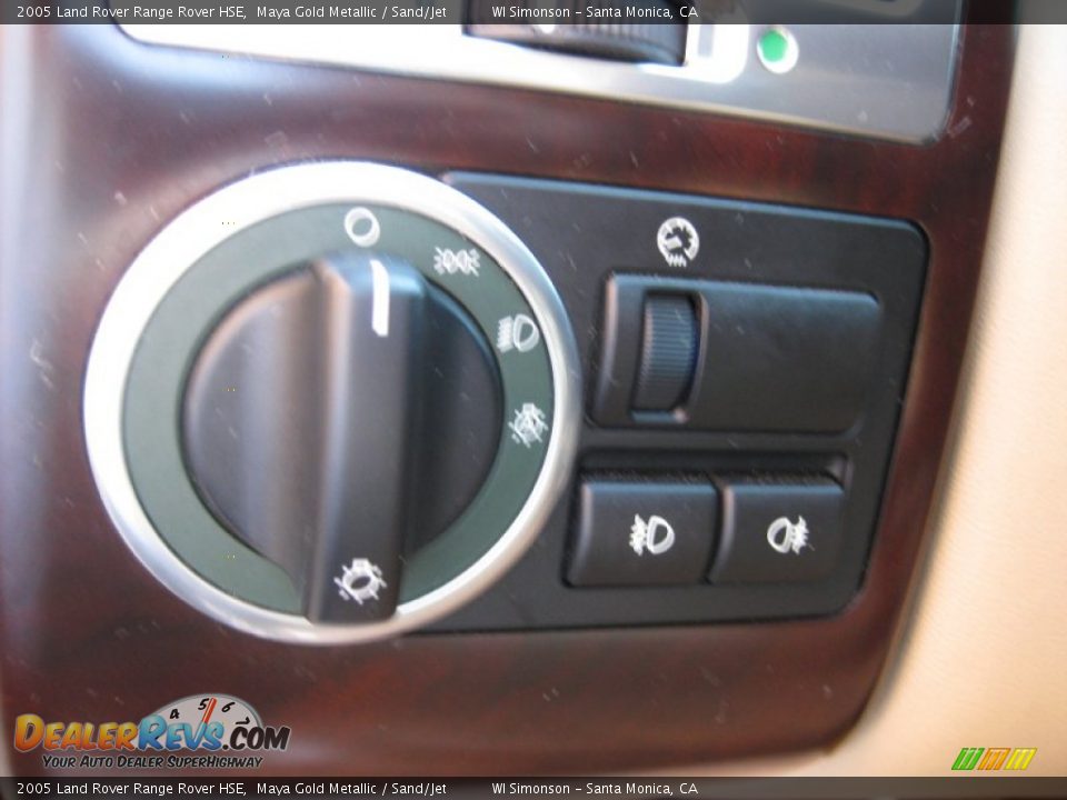 2005 Land Rover Range Rover HSE Maya Gold Metallic / Sand/Jet Photo #12