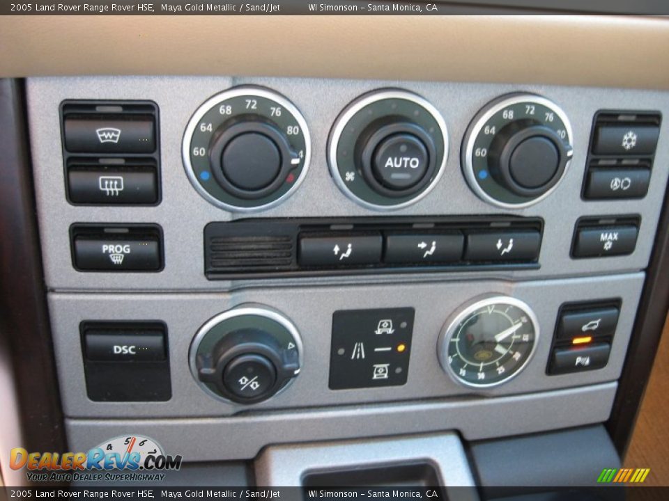 2005 Land Rover Range Rover HSE Maya Gold Metallic / Sand/Jet Photo #15