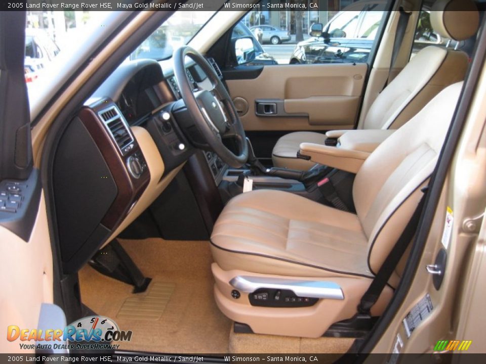 2005 Land Rover Range Rover HSE Maya Gold Metallic / Sand/Jet Photo #19