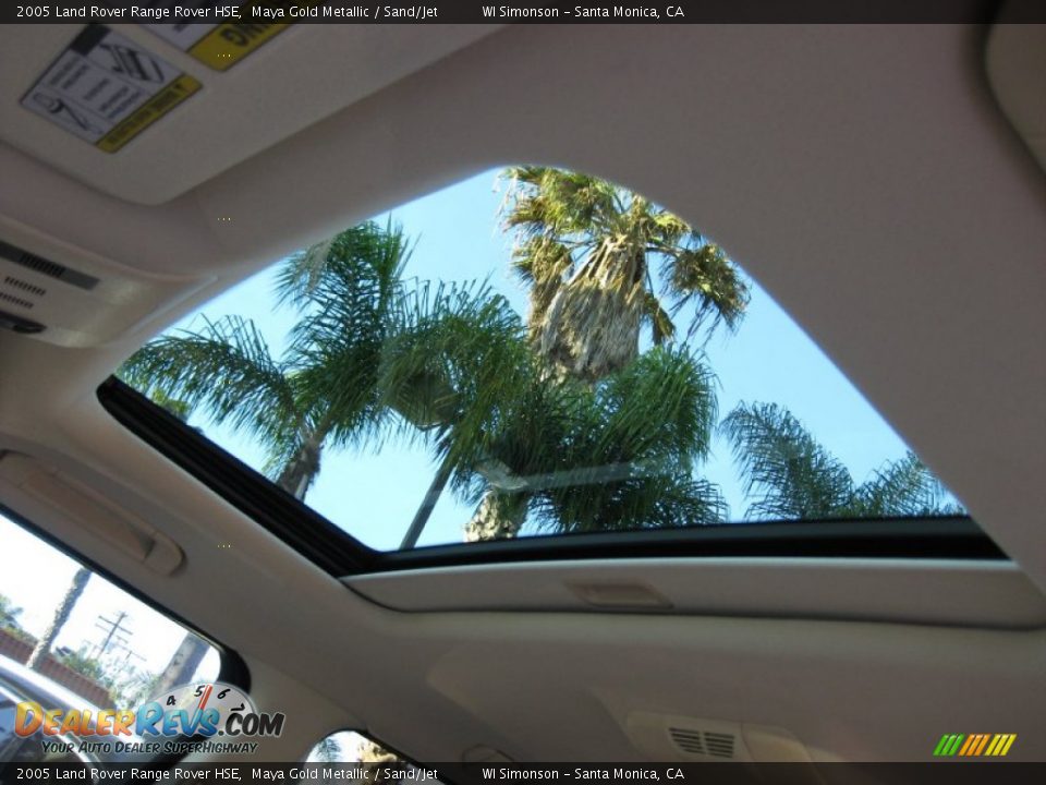 2005 Land Rover Range Rover HSE Maya Gold Metallic / Sand/Jet Photo #21