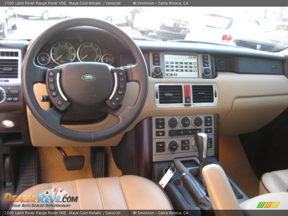 2005 Land Rover Range Rover HSE Maya Gold Metallic / Sand/Jet Photo #22