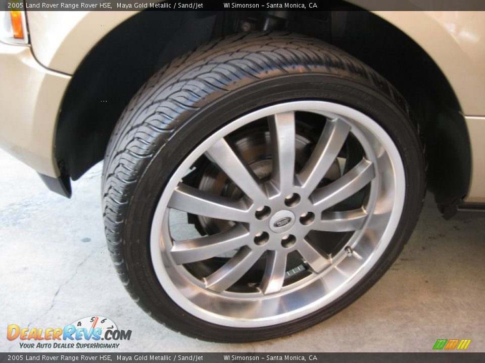 2005 Land Rover Range Rover HSE Maya Gold Metallic / Sand/Jet Photo #24