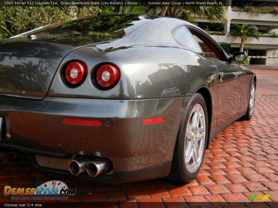 Closeup rear 3/4 view - 2007 Ferrari 612 Scaglietti