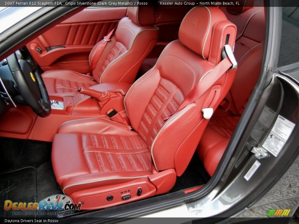 Daytona Drivers Seat in Rosso - 2007 Ferrari 612 Scaglietti