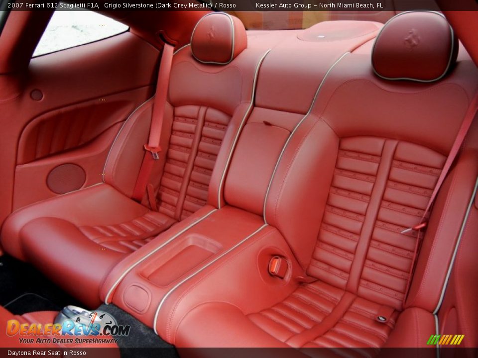 Daytona Rear Seat in Rosso - 2007 Ferrari 612 Scaglietti