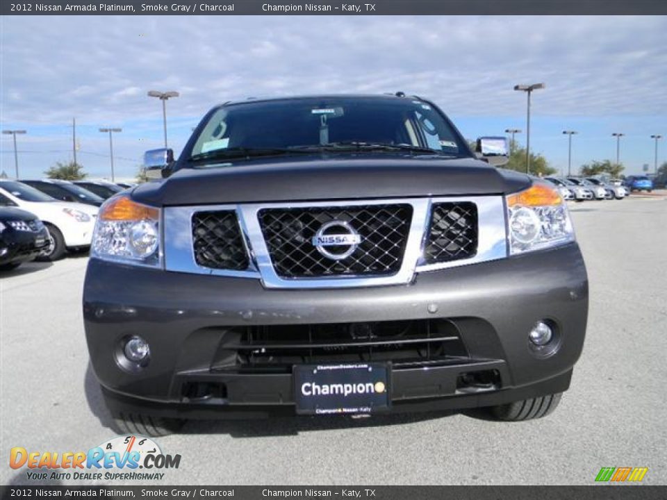 2012 Nissan Armada Platinum Smoke Gray / Charcoal Photo #2