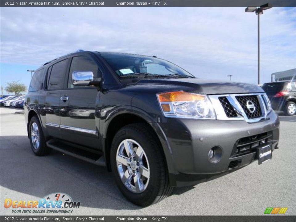 2012 Nissan Armada Platinum Smoke Gray / Charcoal Photo #3