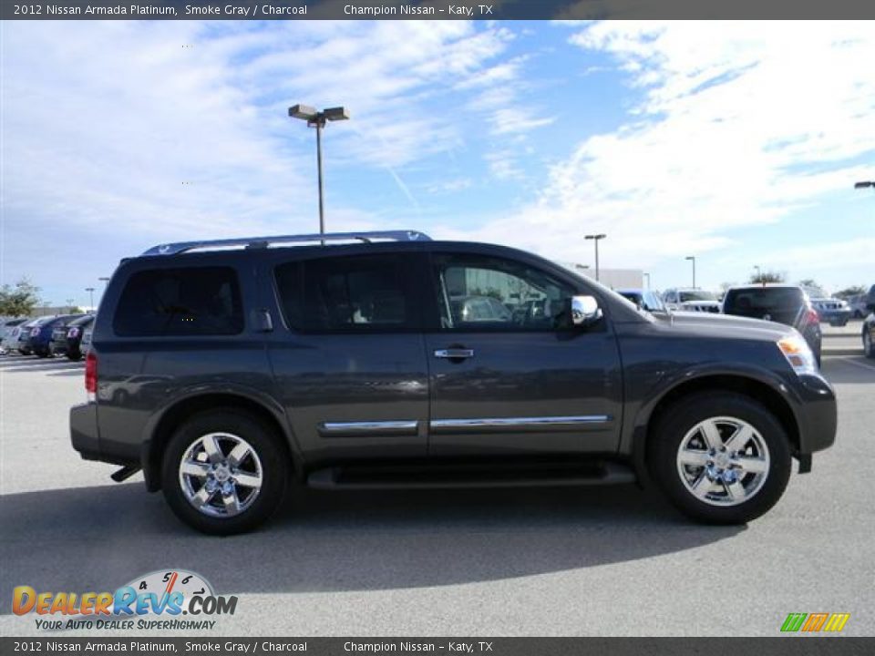 2012 Nissan Armada Platinum Smoke Gray / Charcoal Photo #4