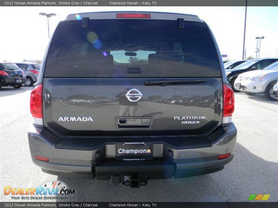 2012 Nissan Armada Platinum Smoke Gray / Charcoal Photo #5