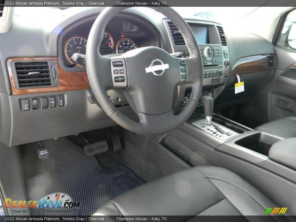 2012 Nissan Armada Platinum Smoke Gray / Charcoal Photo #11