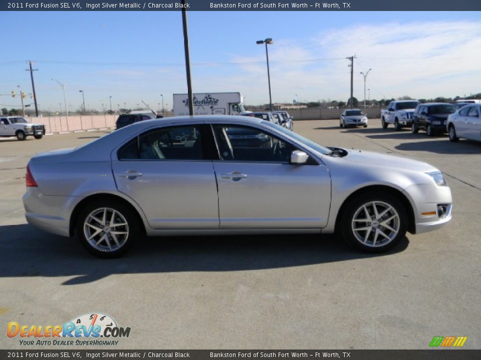 2011 Ford Fusion SEL V6 Ingot Silver Metallic / Charcoal Black Photo #3