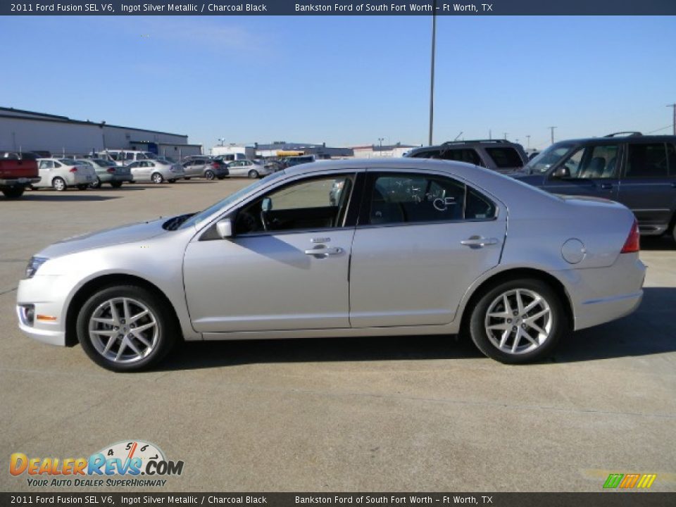 2011 Ford Fusion SEL V6 Ingot Silver Metallic / Charcoal Black Photo #5