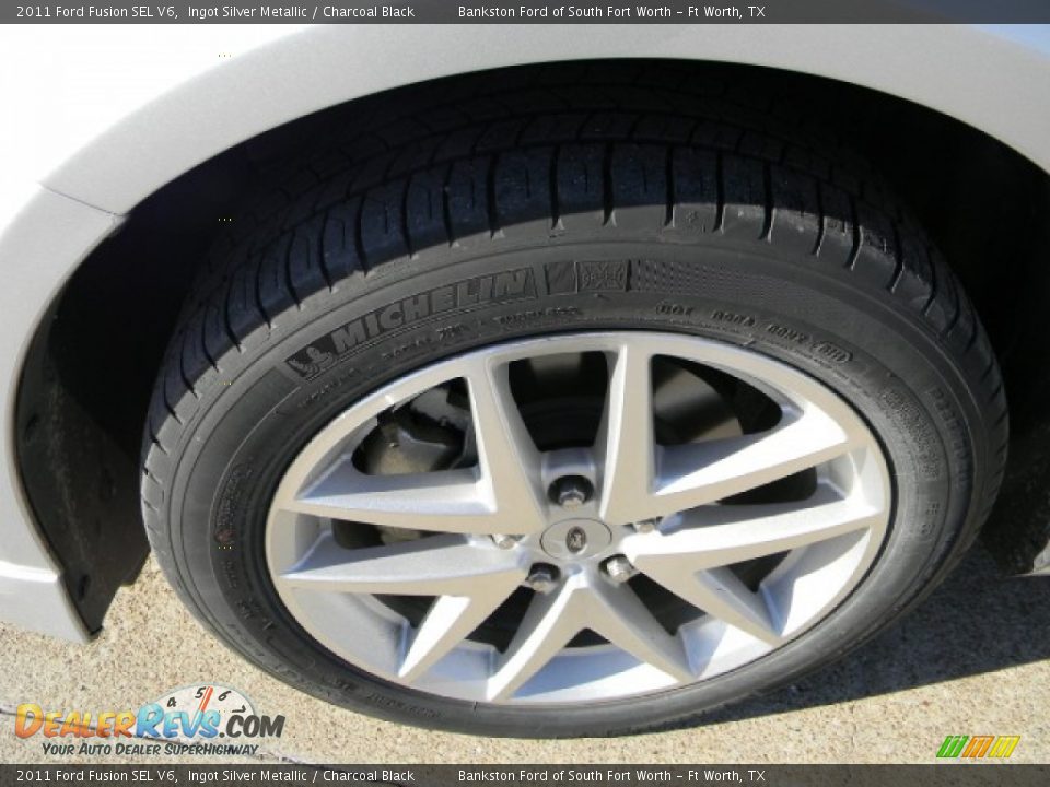 2011 Ford Fusion SEL V6 Ingot Silver Metallic / Charcoal Black Photo #6